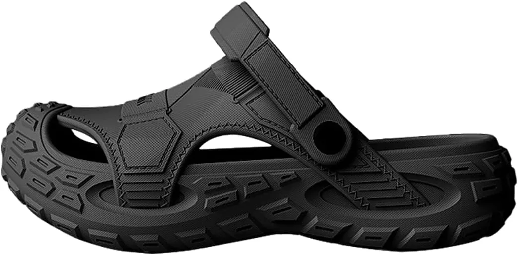 Harssidanzar Clogs Chef Shoes for Men Work Shoes for Garden Beach Sandals Slippers CM201US