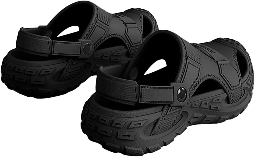 Harssidanzar Clogs Chef Shoes for Men Work Shoes for Garden Beach Sandals Slippers CM201US