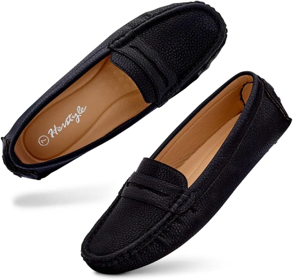 Herstyle Women's Loafers, Comfy Dressy Flats, Slip-On Penny Loafers & Moccasins with Cushioned Footbed, Lightweight Business Casual Shoes for Office, Walking & Travel (2025)