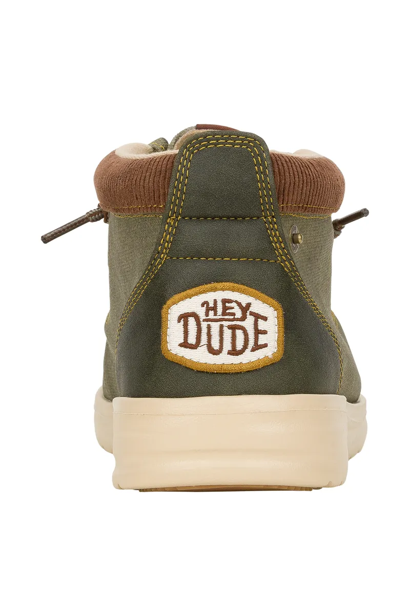 Hey Dude Wally Mid GripR Workwear Dusty Olive