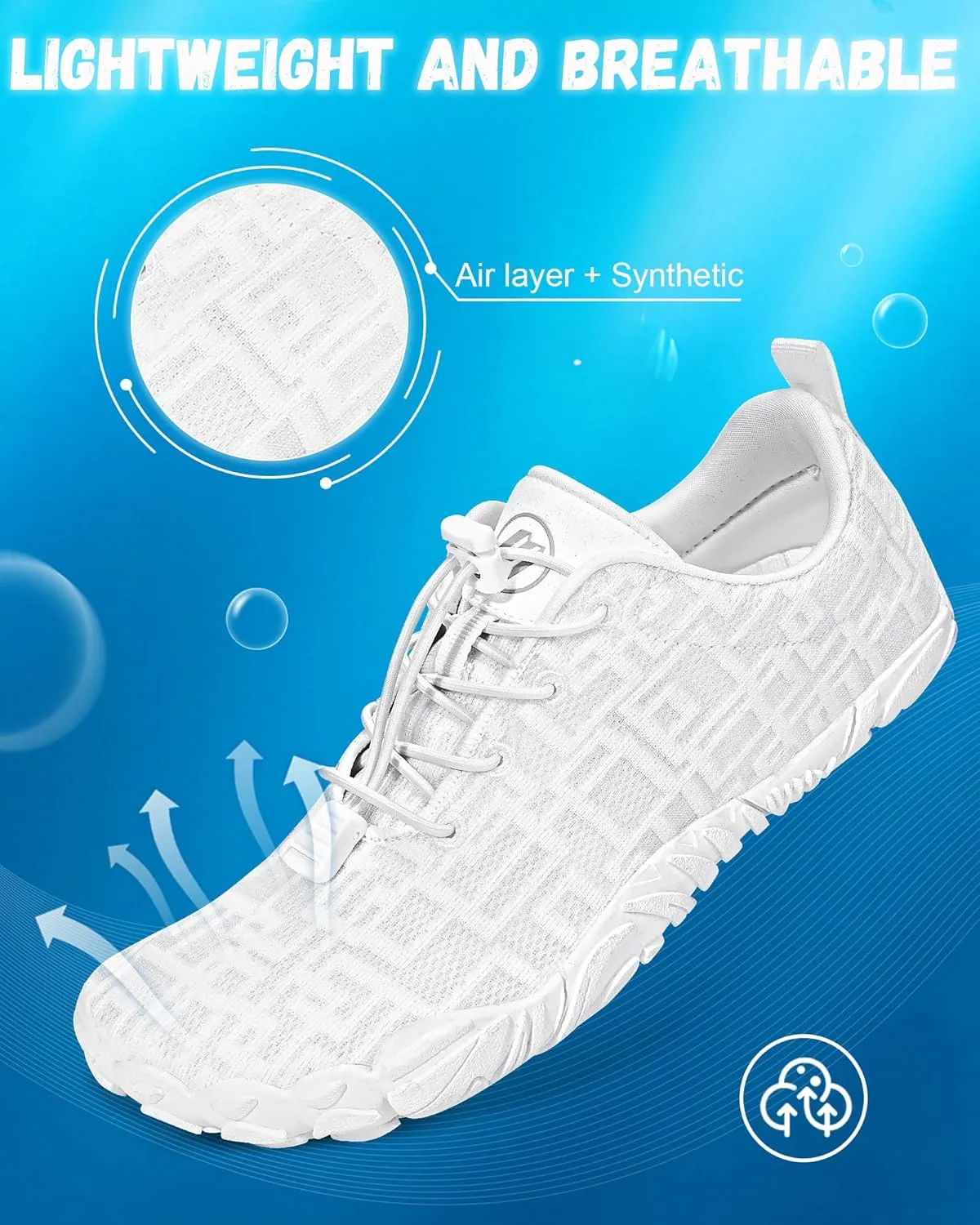 Hike Barefoot Shoes Womens Mens Footwear, Pro Water Shoe Women Men Barefoot Hiking Beach Grounding Shoes for Travel, Wide Toe Box Zero Drop Non-Slip Breathable Lightweight