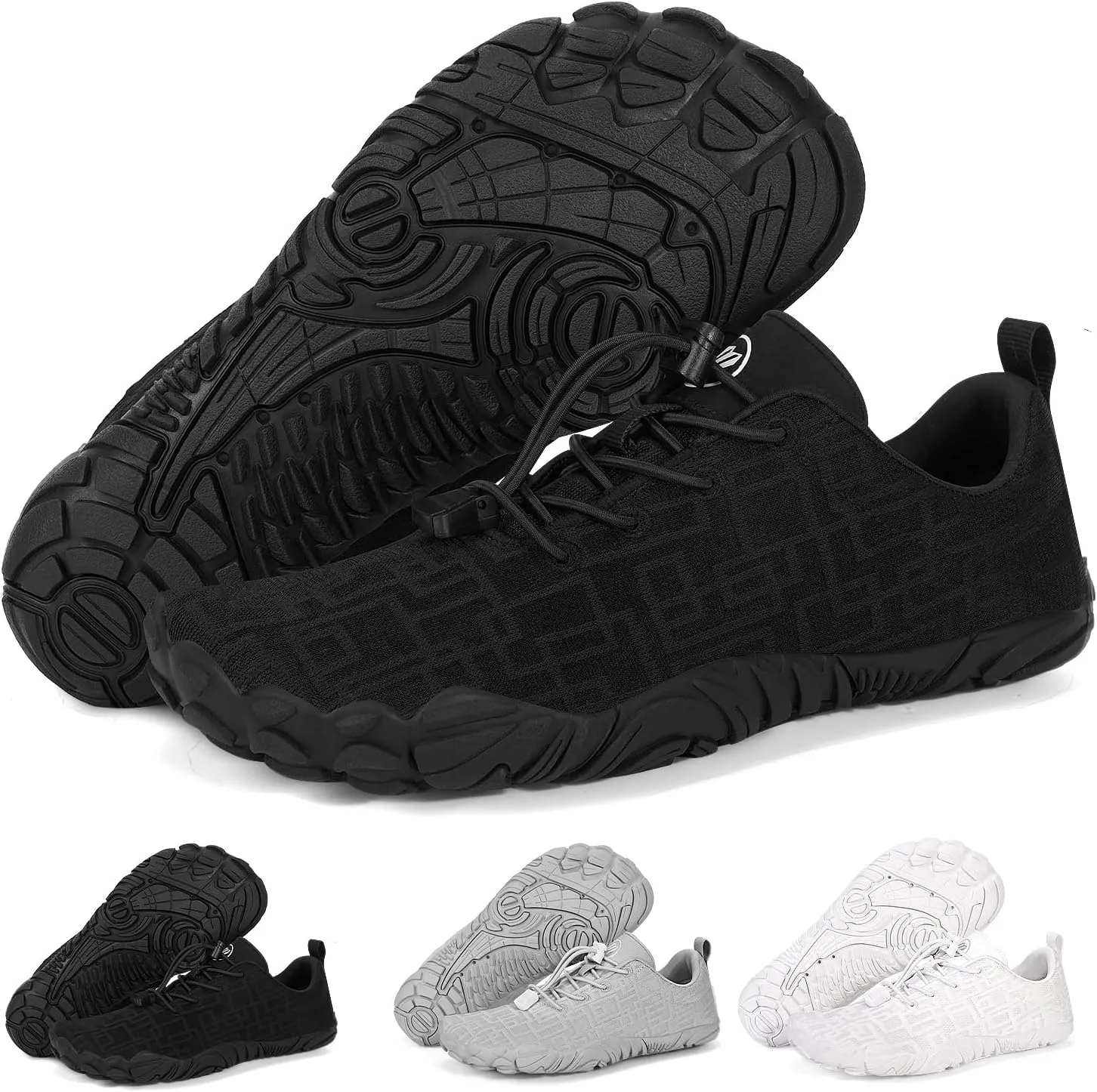Hike Barefoot Shoes Womens Mens Footwear, Pro Water Shoe Women Men Barefoot Hiking Beach Grounding Shoes for Travel, Wide Toe Box Zero Drop Non-Slip Breathable Lightweight