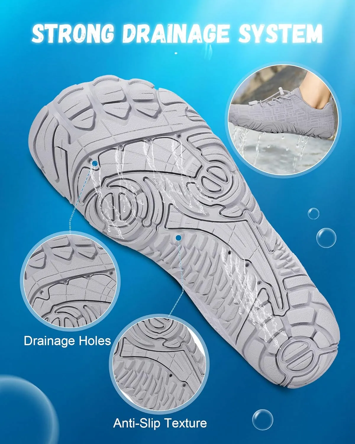 Hike Barefoot Shoes Womens Mens Footwear, Pro Water Shoe Women Men Barefoot Hiking Beach Grounding Shoes for Travel, Wide Toe Box Zero Drop Non-Slip Breathable Lightweight