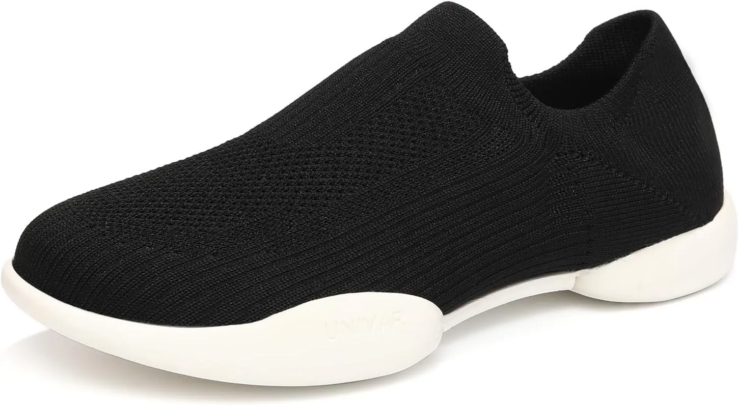 HIPPOSEUS Women's Knitted Jazz Dance Sneakers Soft Leisure Jogging Shoes,Model SS