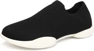 HIPPOSEUS Women's Knitted Jazz Dance Sneakers Soft Leisure Jogging Shoes,Model SS