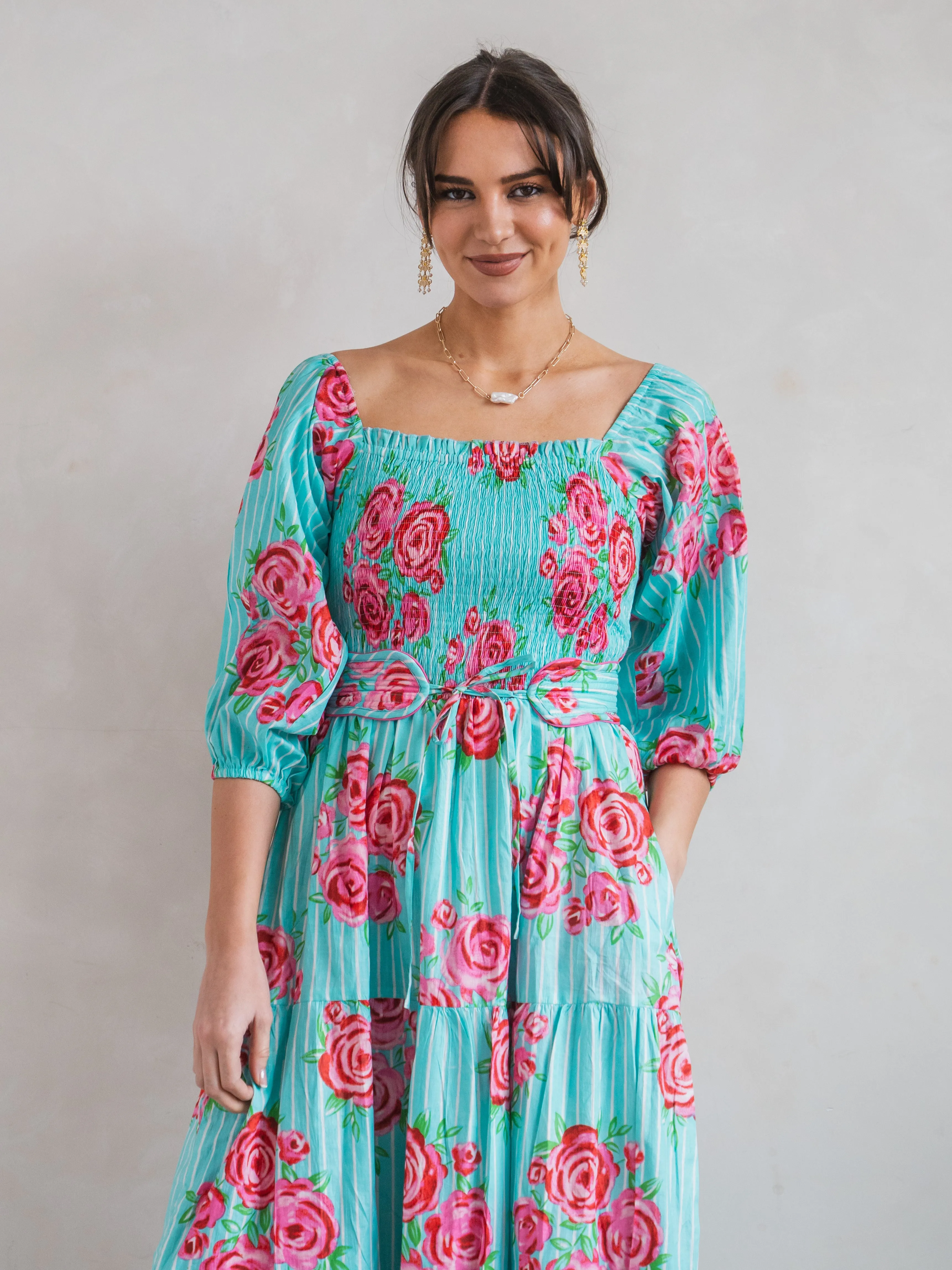 'HONOUR' DRESS IN AUSTIN'S ROSE