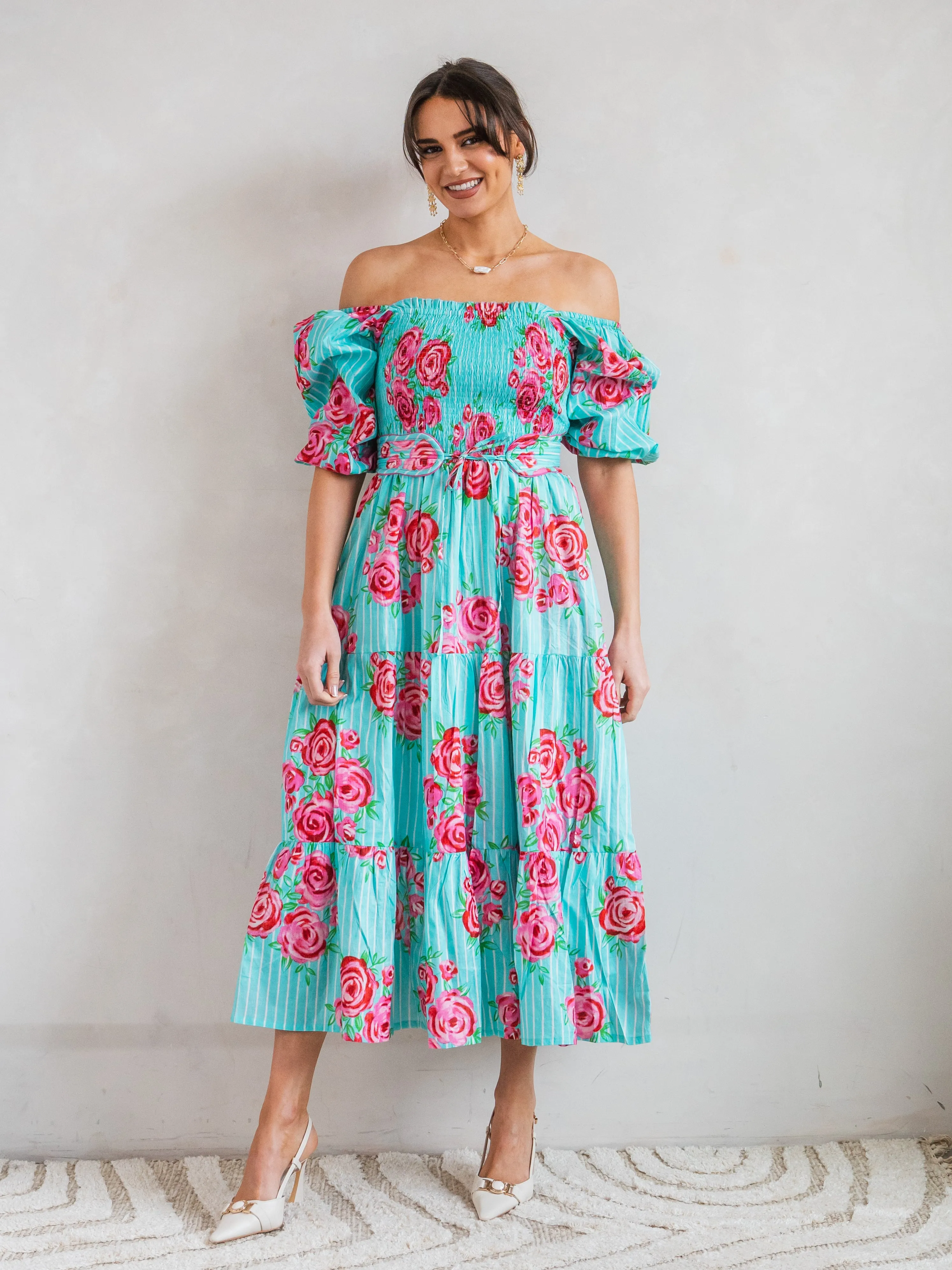 'HONOUR' DRESS IN AUSTIN'S ROSE
