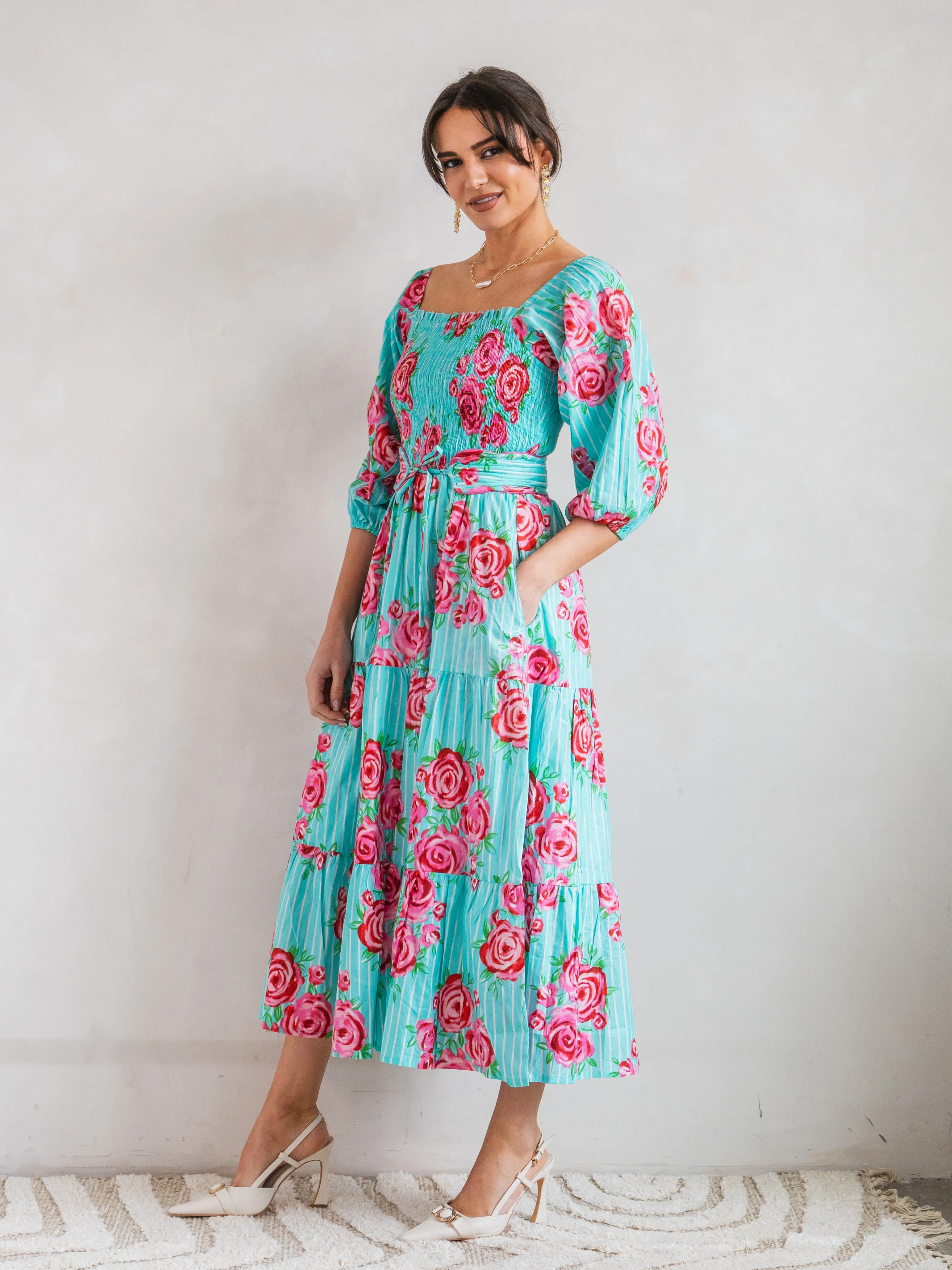 'HONOUR' DRESS IN AUSTIN'S ROSE