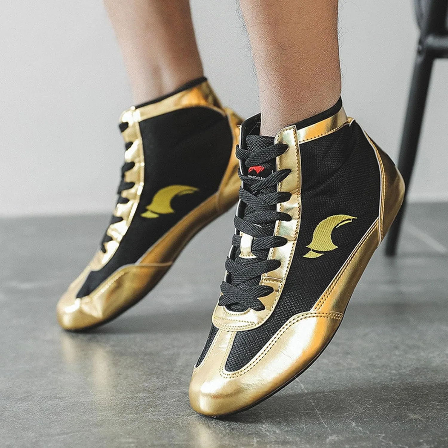 Kids Boxing Shoes High Top Training Wrestling Shoes Children's Boxing Shoes Long Boots Boxing Shoes