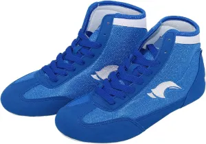 Kids Boys Boxing Shoes Lace-up High Top Training Wrestling Shoes for Boys Competition Training Shoes Youth