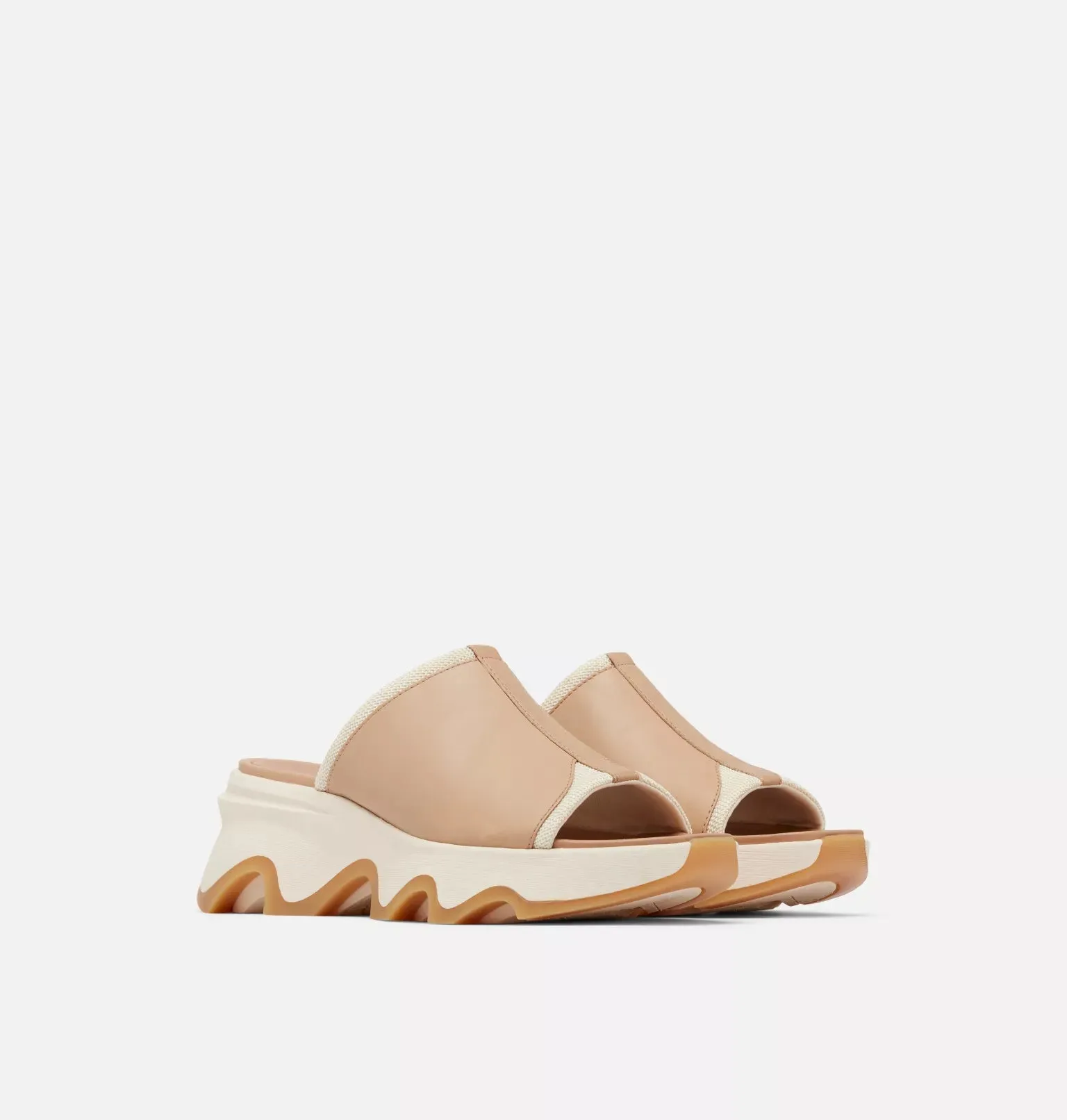 Kinetic Impact Slide High Wedge Sandal-Honest Beige/Honey White