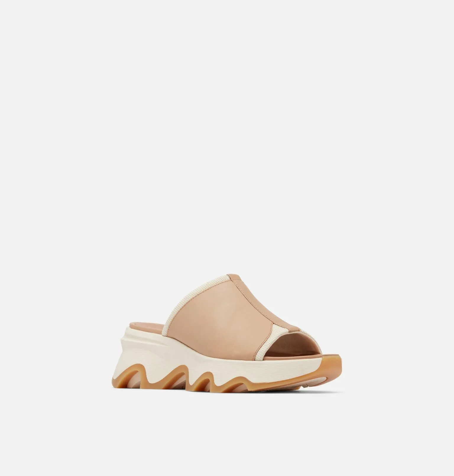 Kinetic Impact Slide High Wedge Sandal-Honest Beige/Honey White