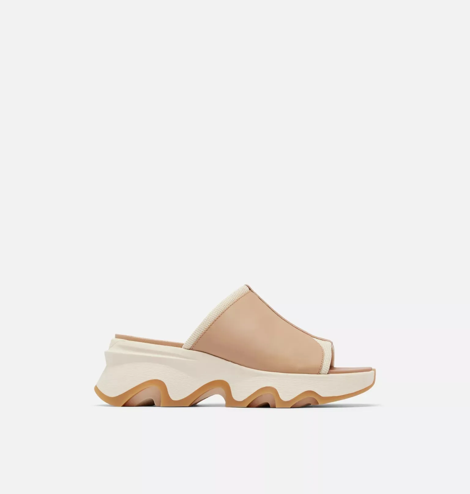 Kinetic Impact Slide High Wedge Sandal-Honest Beige/Honey White
