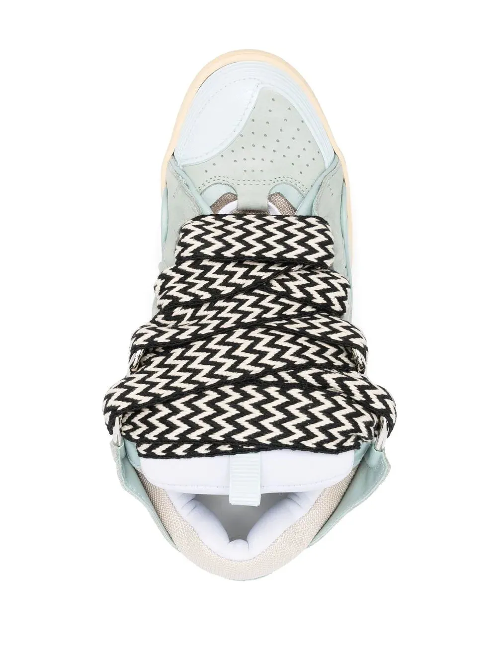 Lanvin Blue Curb Leather Sneakers