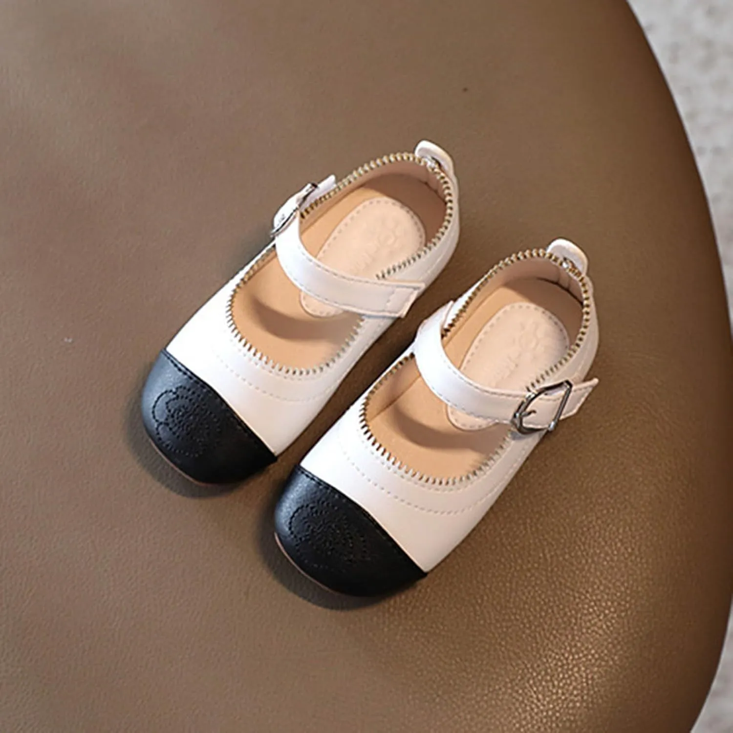 Little Kid Toddler Mary Jane Flats Dress Shoes Girls Ballerina Ballet Mary Janes for Wedding Church Easter School