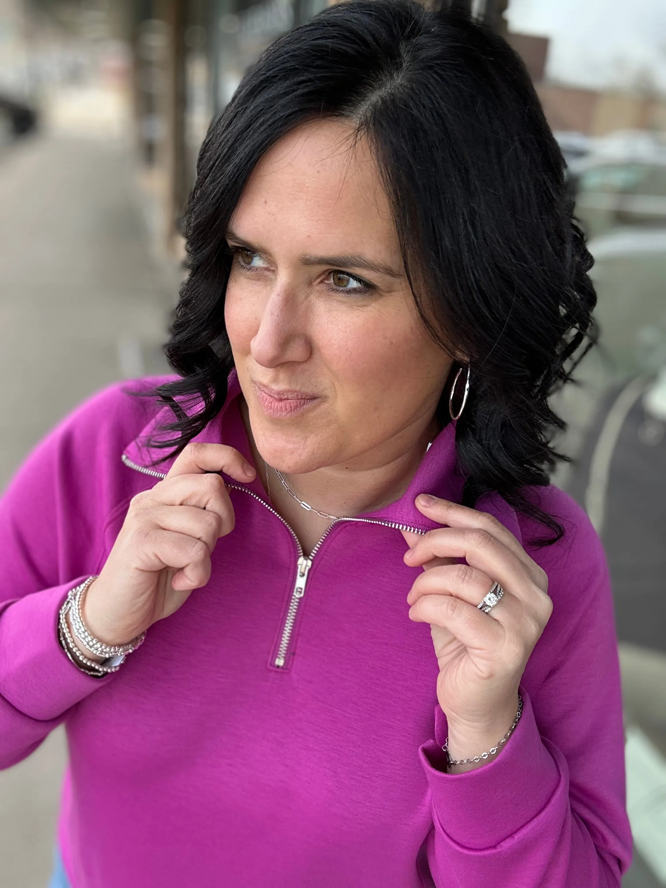 Magenta Hamptons Quarter Zip
