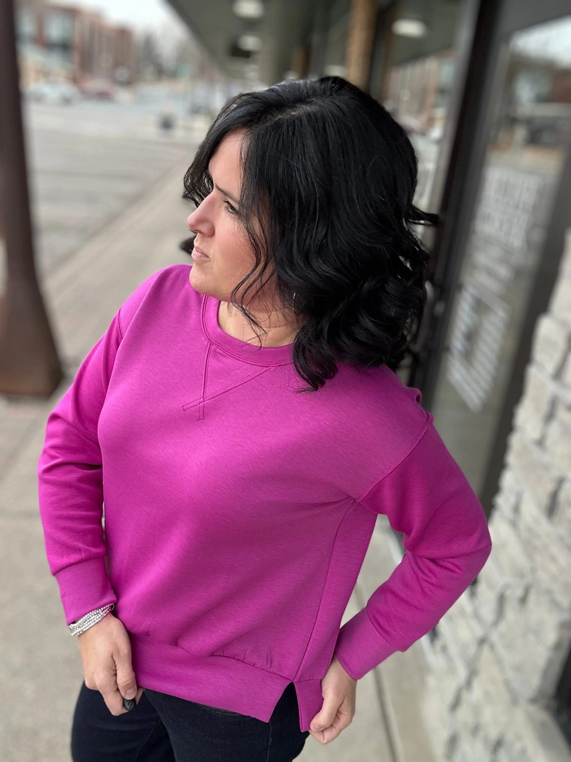 Magenta Malibu Top