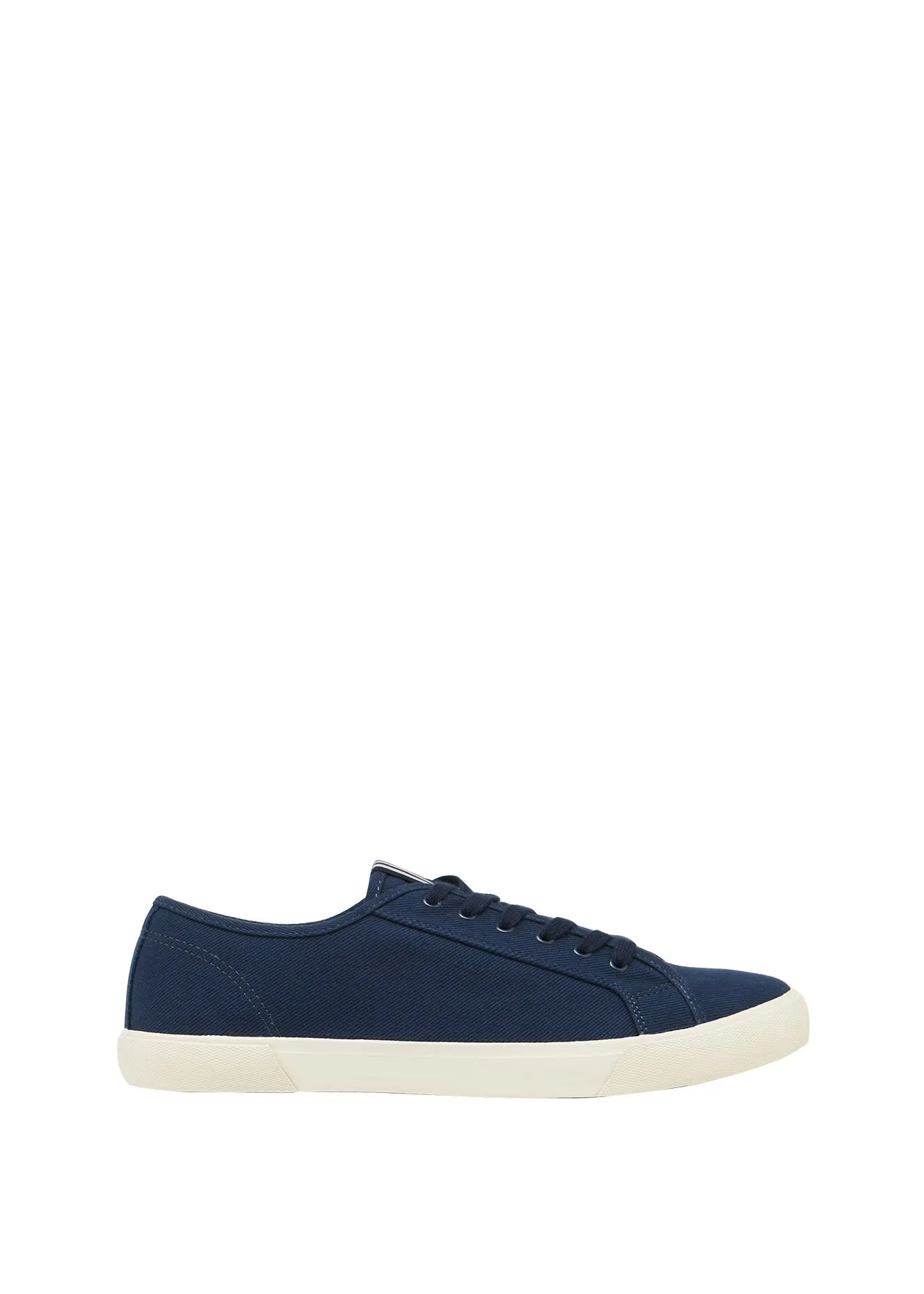 Mens Coast Pump Canvas Trainers - French Navy