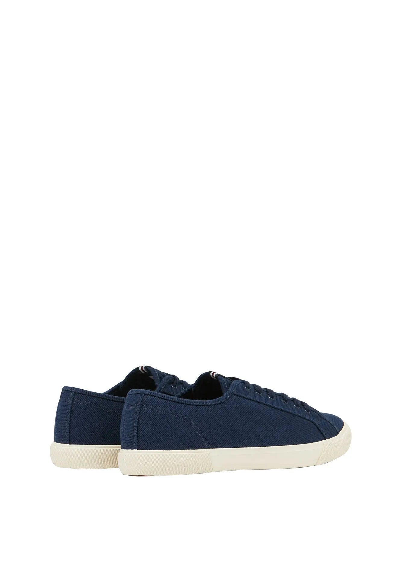 Mens Coast Pump Canvas Trainers - French Navy