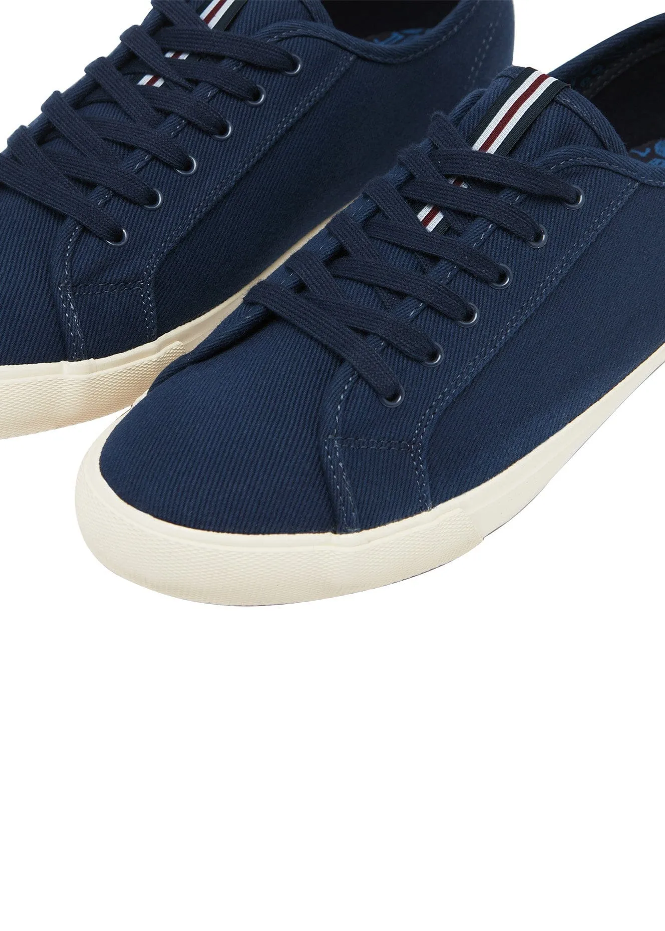 Mens Coast Pump Canvas Trainers - French Navy