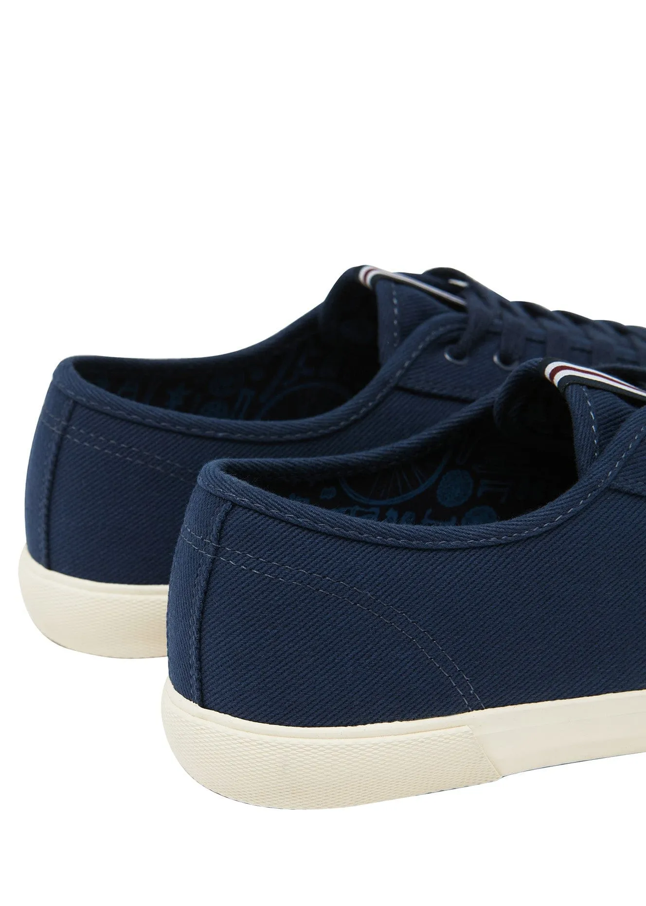 Mens Coast Pump Canvas Trainers - French Navy
