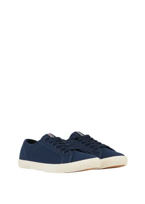 Mens Coast Pump Canvas Trainers - French Navy