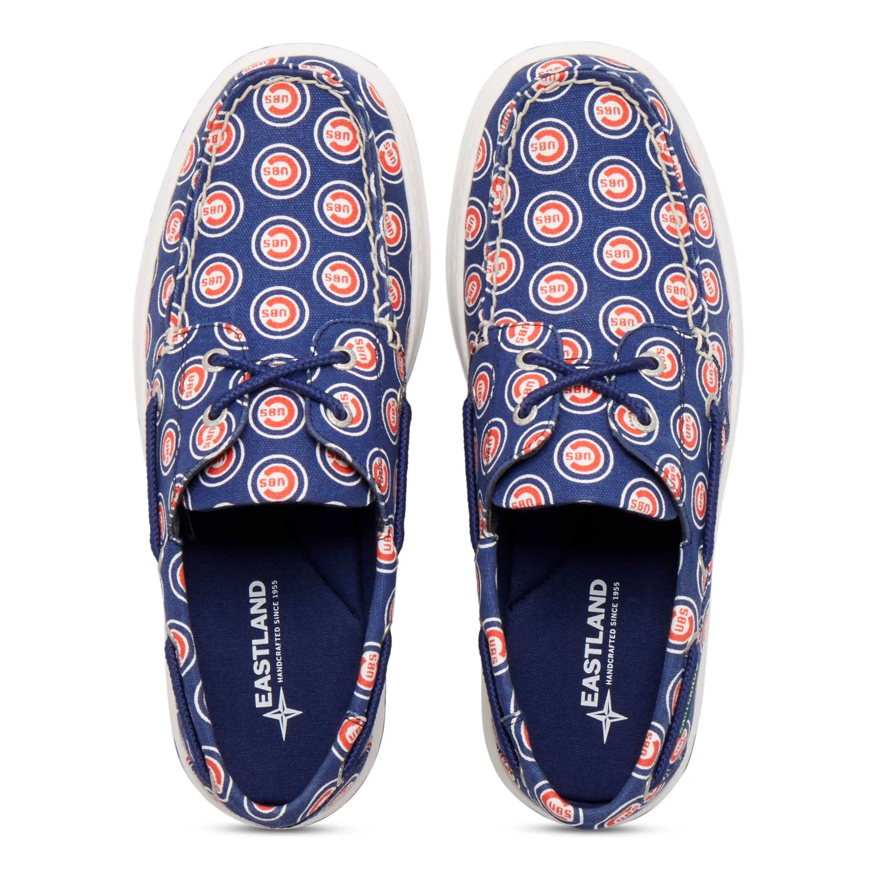 Men's Summer MLB Chicago Cubs Canvas Boat Shoe