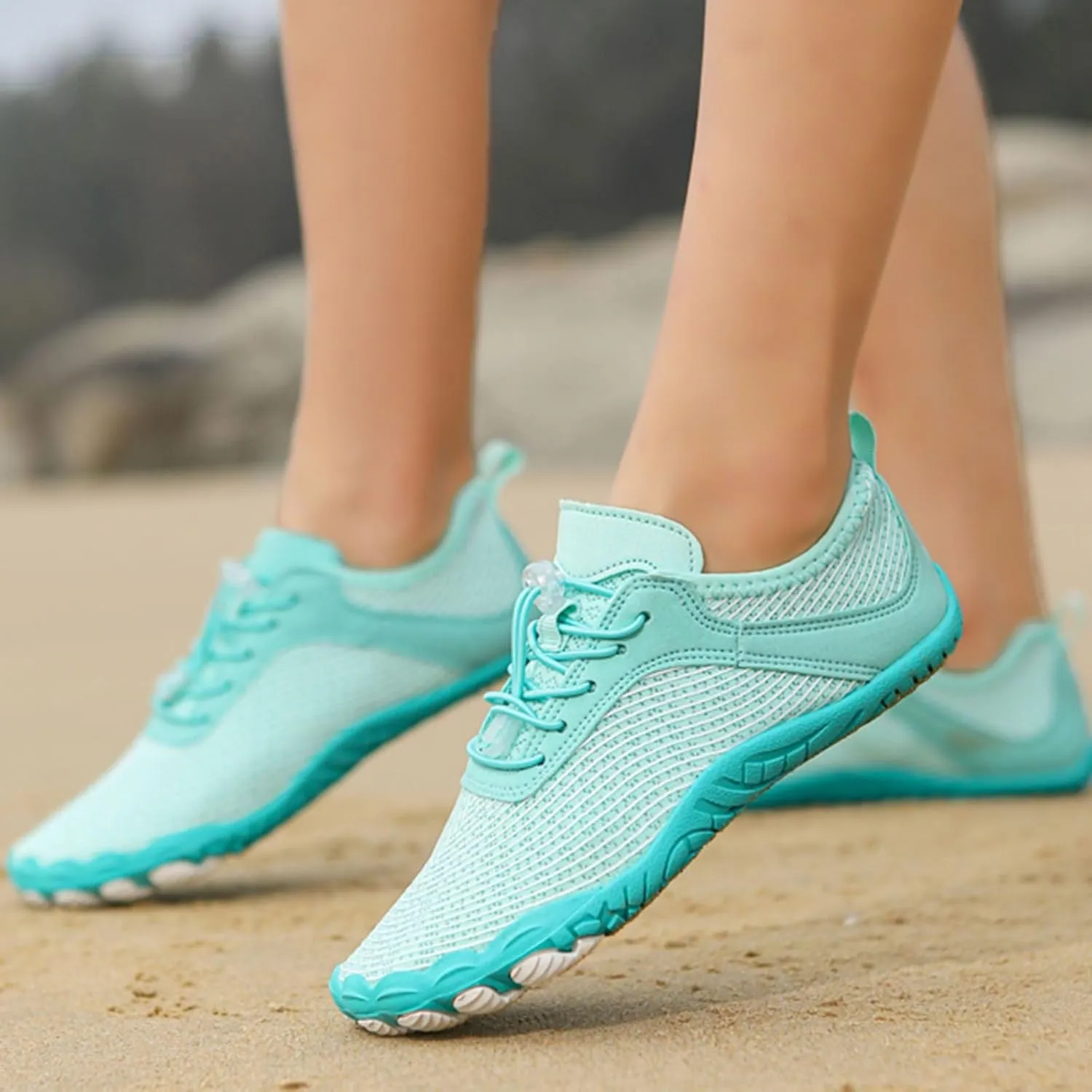 Mens Womens Hike Barefoot & Minimalist Shoes | Wide Toe Box | Footwear Breathable Healthy & Non-Slip Hiking Trail Running Shoes Beach Pool Swim Surf Walking Shoes
