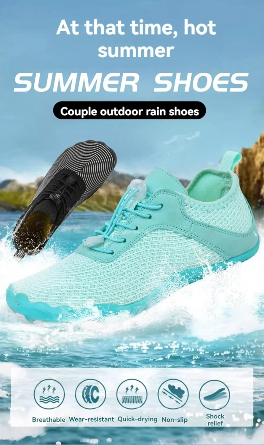 Mens Womens Hike Barefoot & Minimalist Shoes | Wide Toe Box | Footwear Breathable Healthy & Non-Slip Hiking Trail Running Shoes Beach Pool Swim Surf Walking Shoes