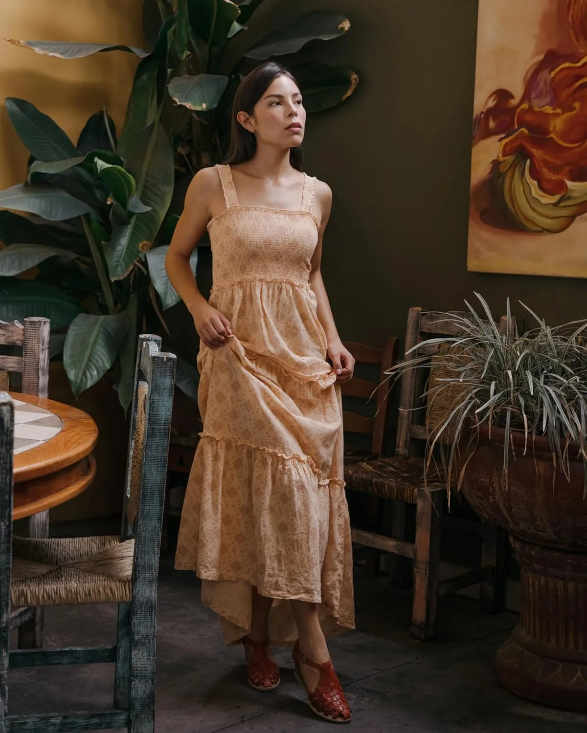 Mexico en la Piel Women's Huarache Sandals - Genuine Leather, Closed Toe, Wedge Heel 2.5 Inches, Handmade in Mexico - Available in 3 Unique Designs with Slip-On & Ankle Strap Options