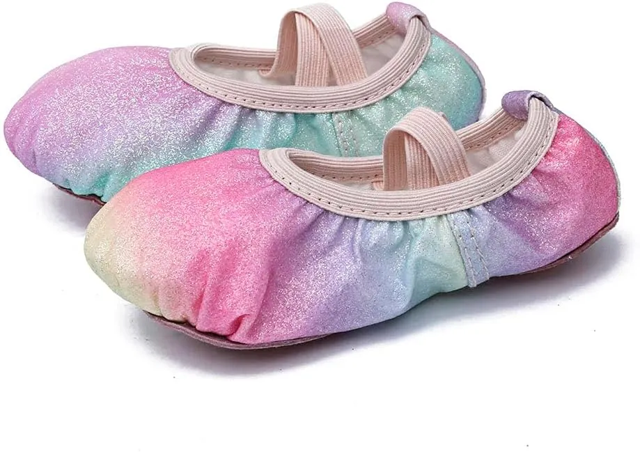 MSMAX Ballet Shoes Wedding Party Dance Flats for Girls (Toddler/Little Kid/Big Kid)