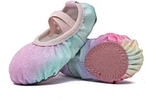MSMAX Ballet Shoes Wedding Party Dance Flats for Girls (Toddler/Little Kid/Big Kid)