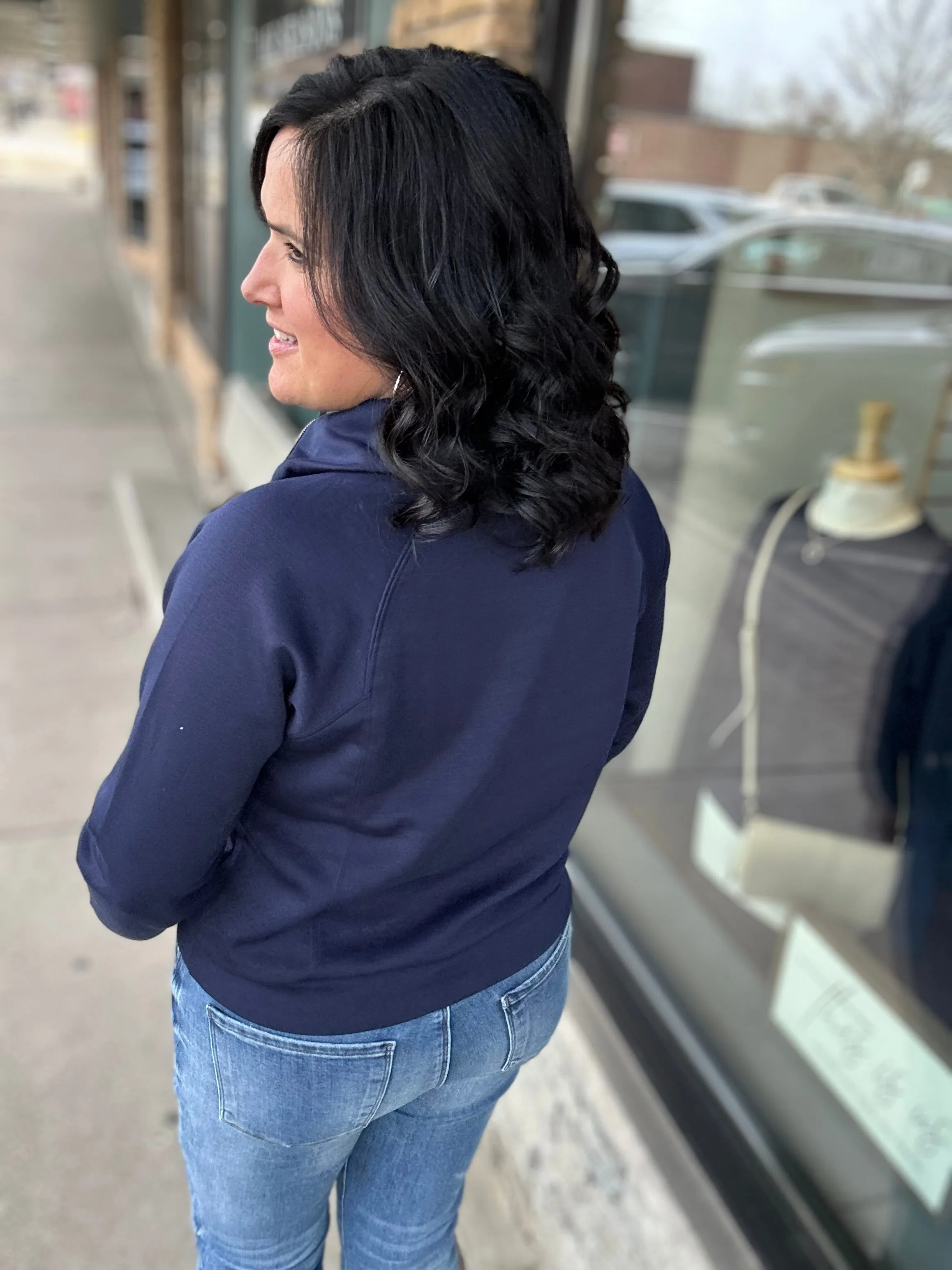 Navy Hamptons Quarter Zip