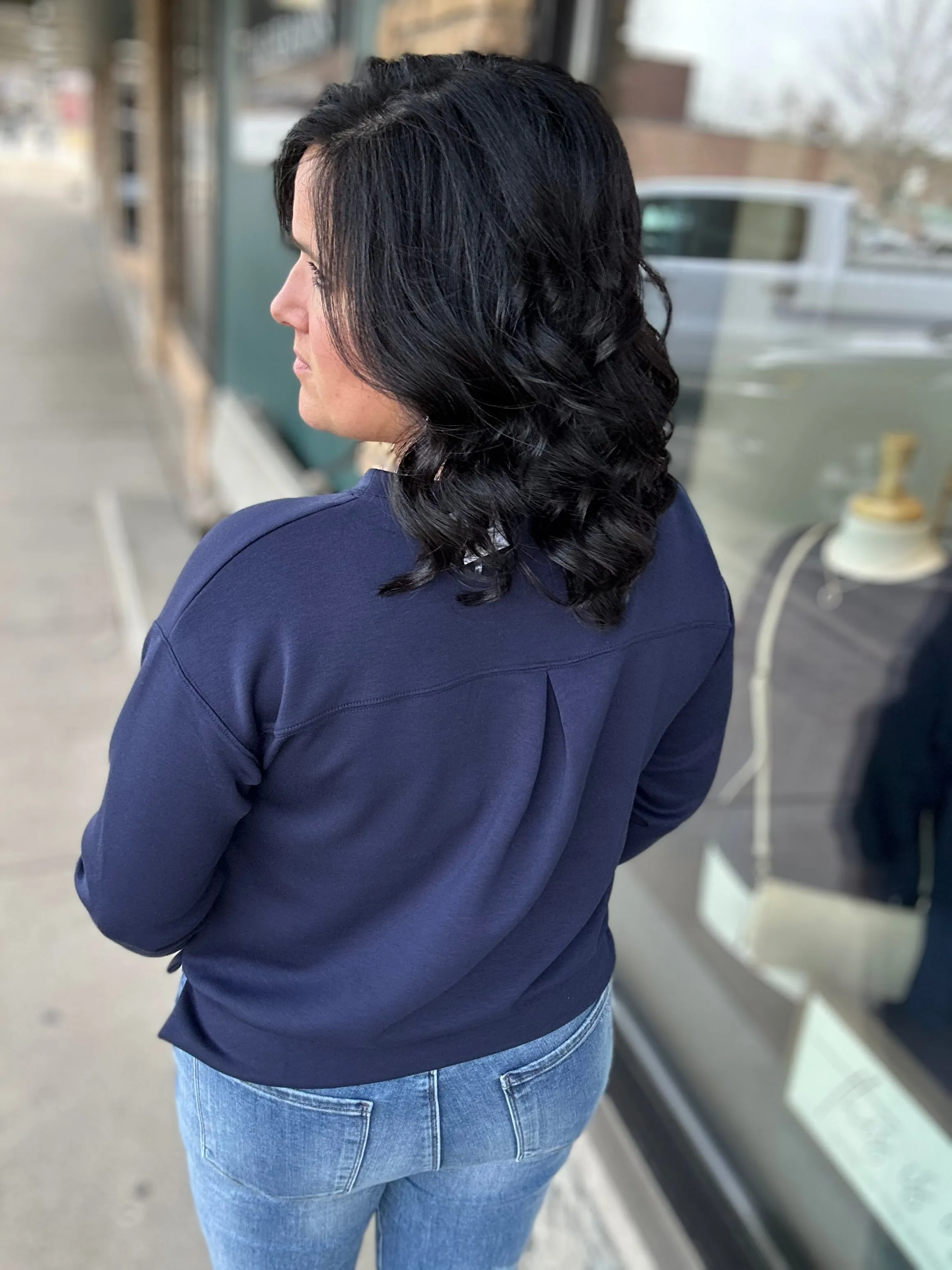 Navy Malibu Top