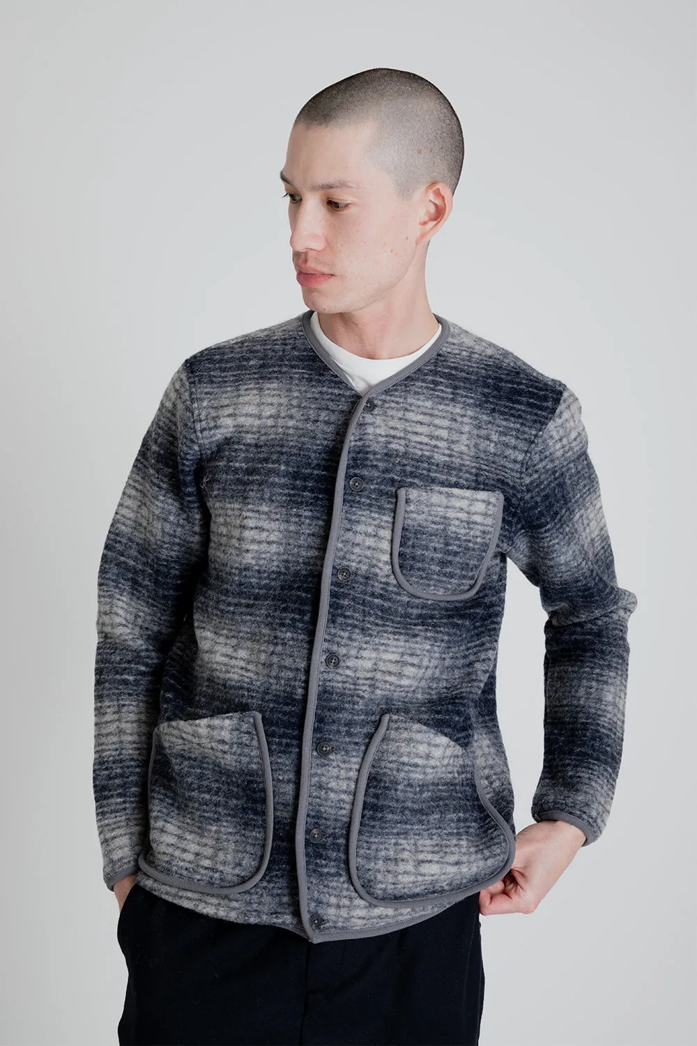 Neist Fleece - Navy Check