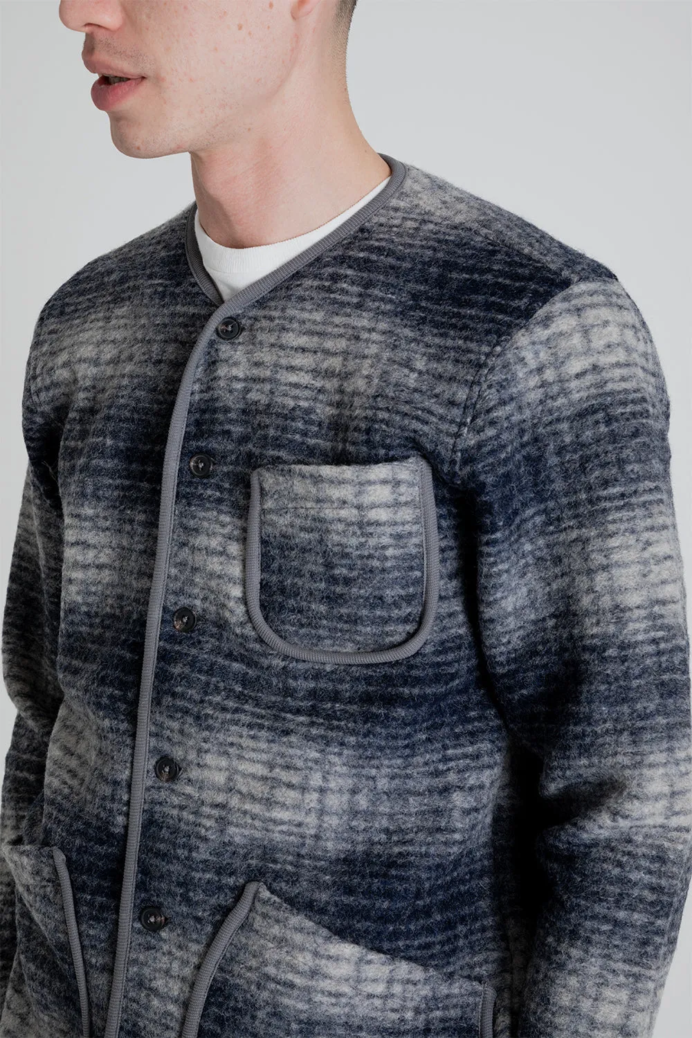 Neist Fleece - Navy Check