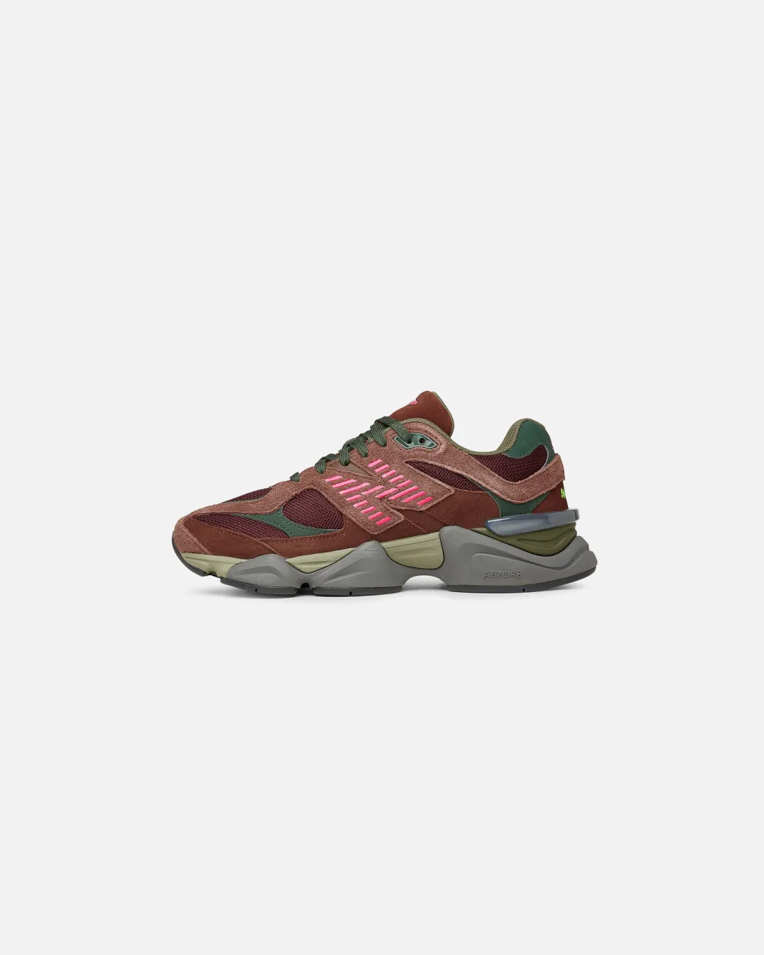 New Balance 9060 Rich Oak Burgundy Sneakers