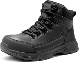 NORTIV 8 Steel Toe Work Boots for Men Waterproof Slip Resistant Safety Construction Boots TOWER