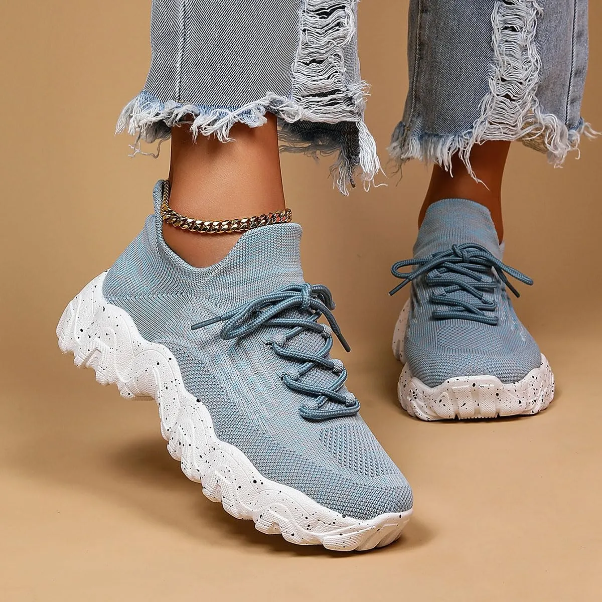 Nursebabes Sneakers, Ortho Pro Womens Classic Summer Lace Up Low Top Slip On Shoe, Izarna Breathable Ankle Socks Shoes