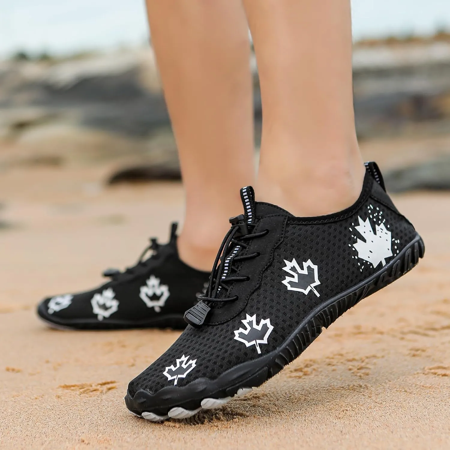 Orthotic Water Shoes with Arch Support for Women Wide Width Walking Barefoot Grounded Footwear for Women Men with Neuropathy Wide Toe Box Sneakers Diabetic Shoes Swim Beach Pool Shoe Unisex