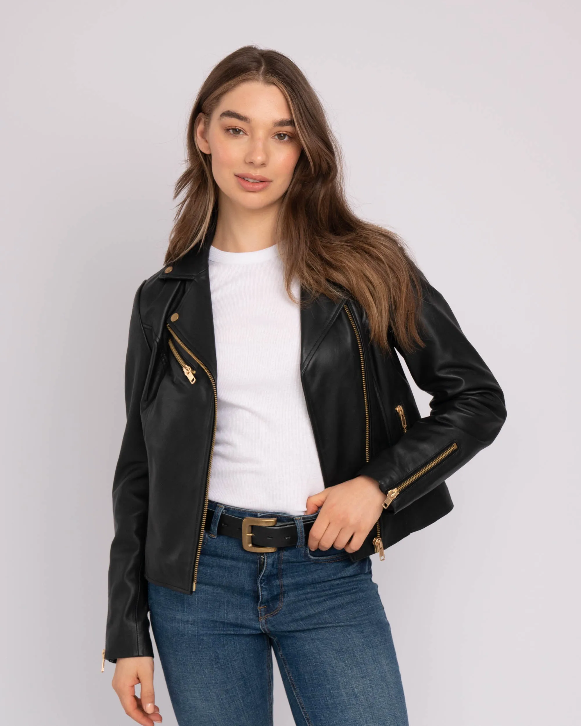 Phoenix | Leather Moto Jacket