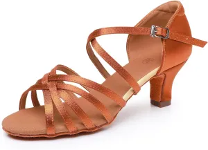 Rosefinch Professional-Grade Non-Slip Latin Dance Shoes for Women - Lightweight and Flexible Ballroom Dance Shoes for Students and Teachers