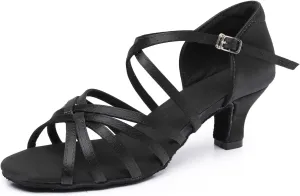 Rosefinch Professional-Grade Non-Slip Latin Dance Shoes for Women - Lightweight and Flexible Ballroom Dance Shoes for Students and Teachers