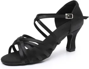 Rosefinch Professional-Grade Non-Slip Latin Dance Shoes for Women - Lightweight and Flexible Ballroom Dance Shoes for Students and Teachers