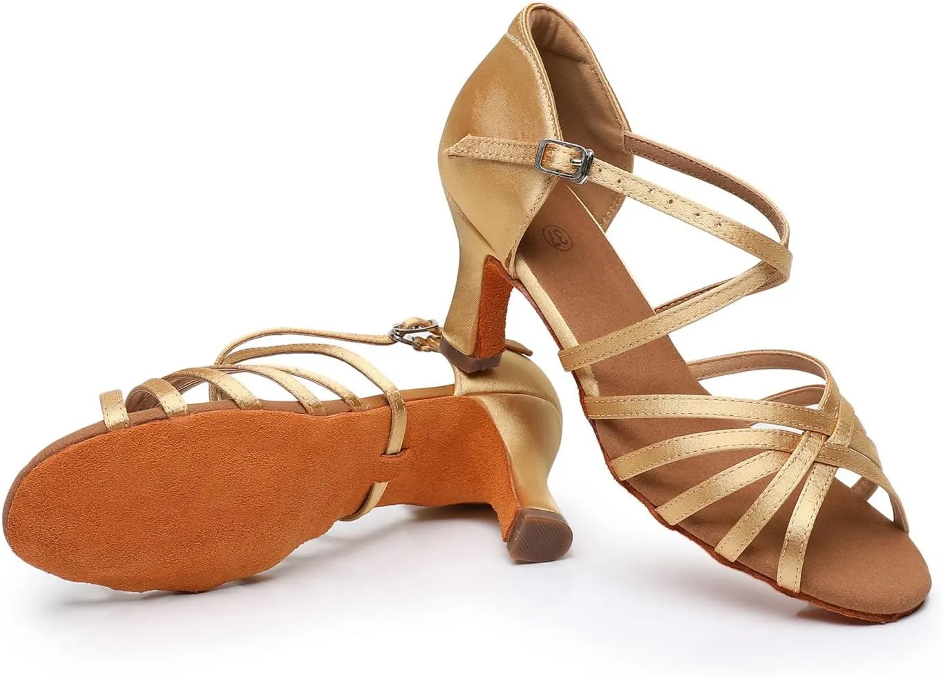 Rosefinch Professional-Grade Non-Slip Latin Dance Shoes for Women - Lightweight and Flexible Ballroom Dance Shoes for Students and Teachers