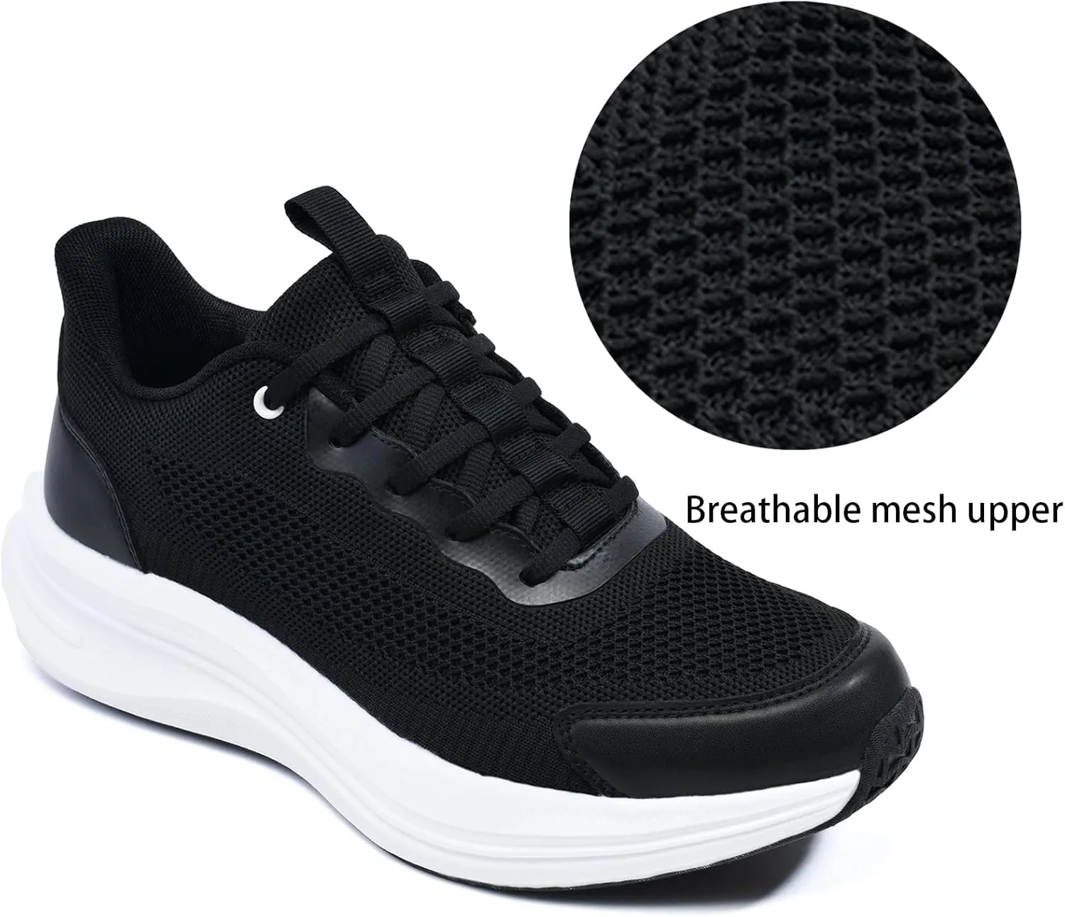 Running Shoes for Men Slip On Walking Shoes Tennis Gym Workout Shoes Breathable Non Slip Cushioning Sneakers