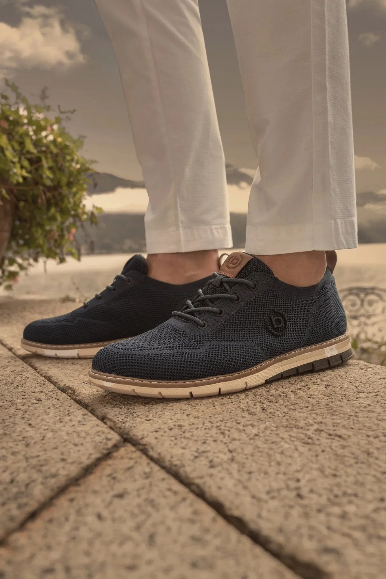 Sandman Breathable Knit Shoes - Dark Blue