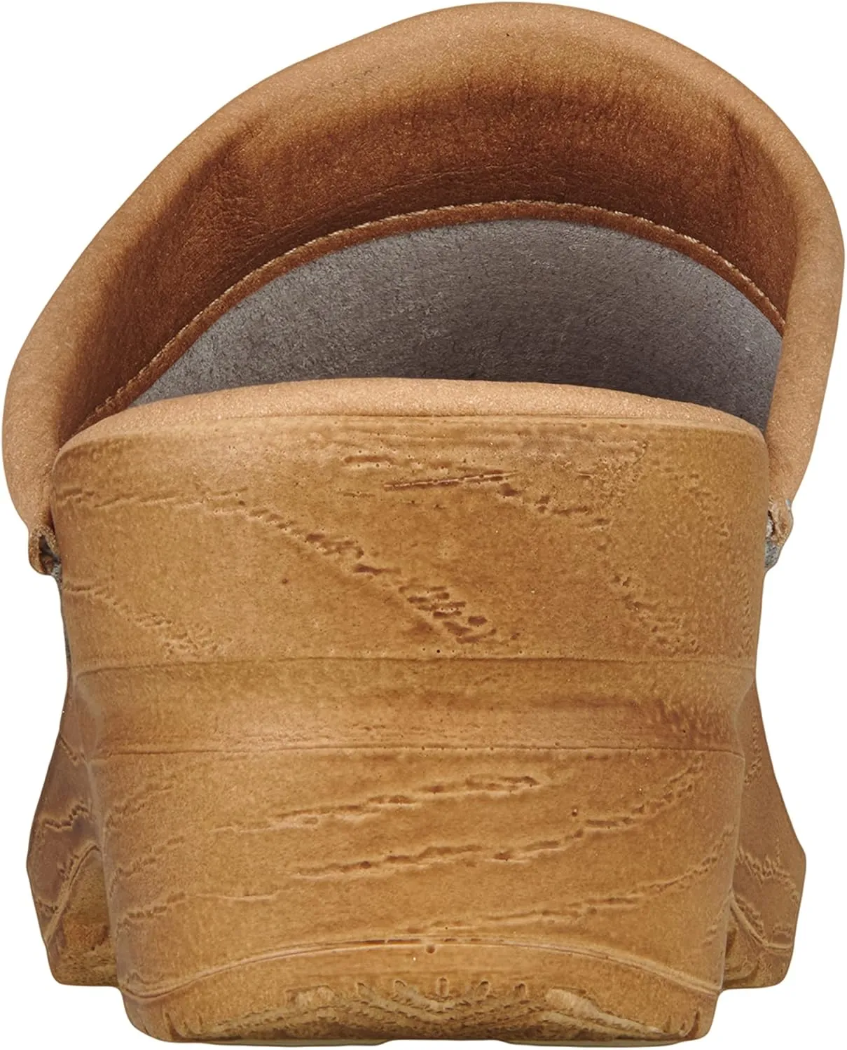 Sanita Sandra Open Clog Original Handmade Flexible Leather Clogs for Women Anatomically Shaped Foot Bed with Soft Foam