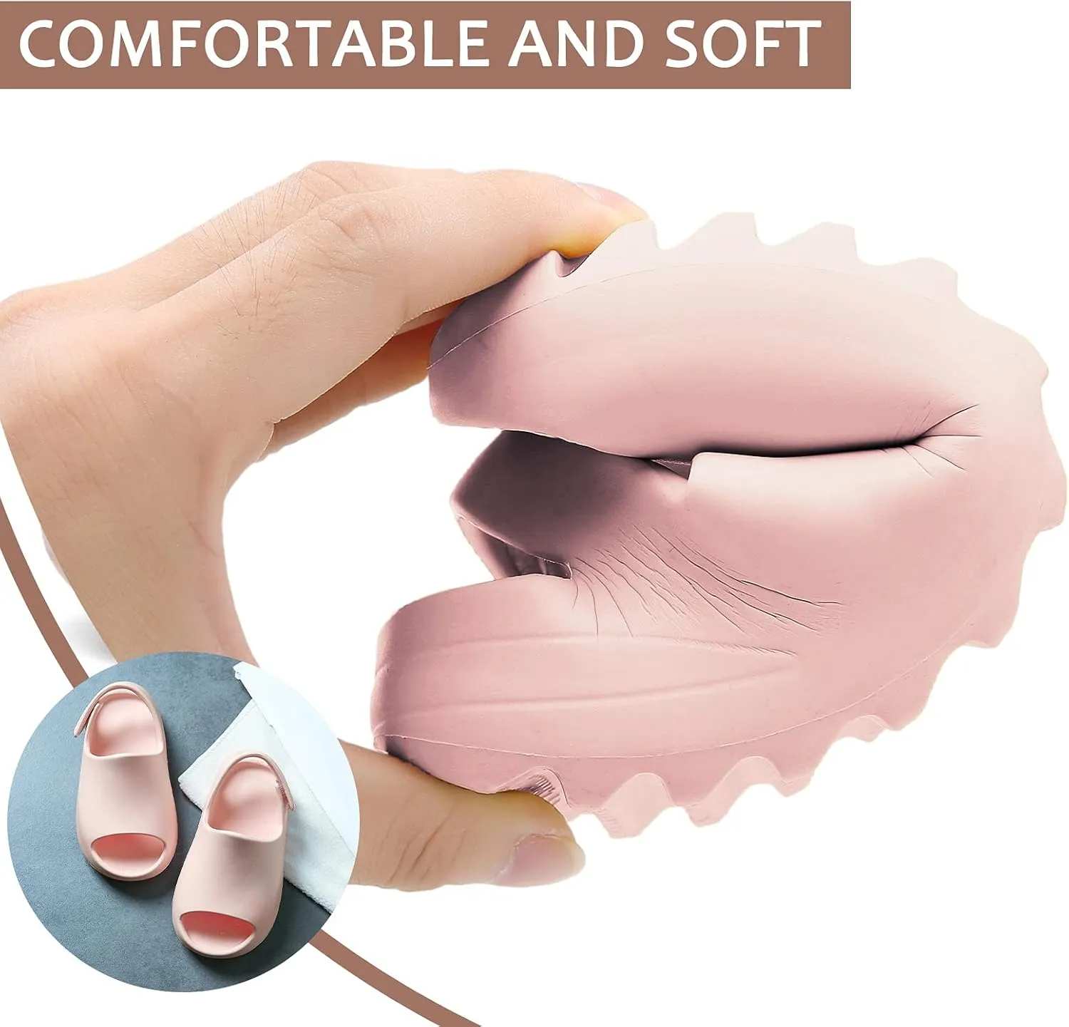 SEAUR - Toddler Little Kids Slides Sandals Girls Summer Sandals Boys Shower Anti-slip Slippers Baby Indoor Outdoor Slippers