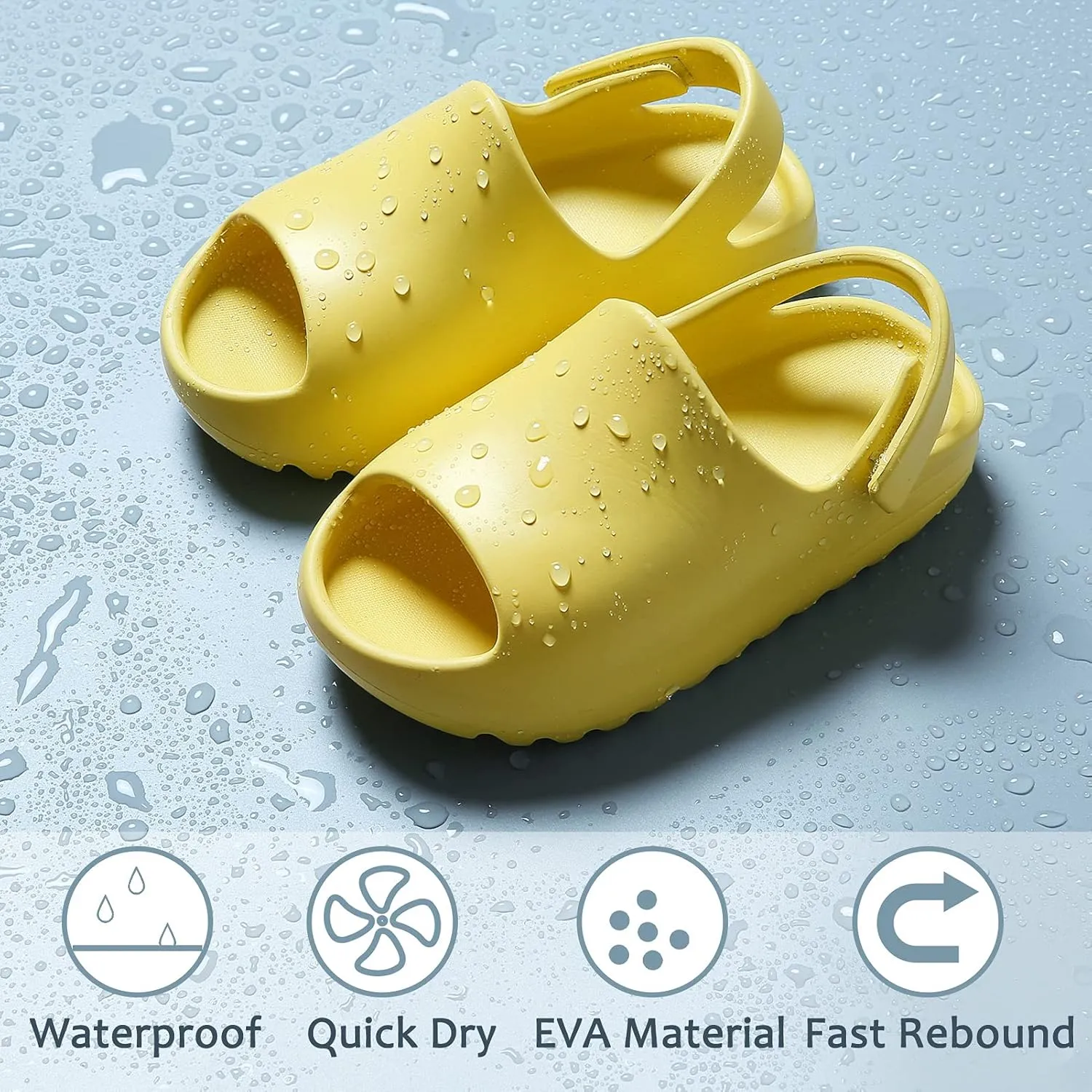 SEAUR - Toddler Little Kids Slides Sandals Girls Summer Sandals Boys Shower Anti-slip Slippers Baby Indoor Outdoor Slippers
